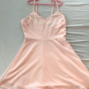Salmon mini dress